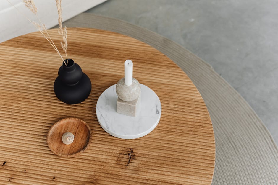 Stijlvolle duurzame salontafel van eikenhout in een moderne woonkamer, accentueert het interieur met natuurlijke schoonheid.